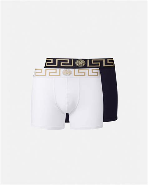 Versace Boxer Lunghi Con Logo Anni '90 